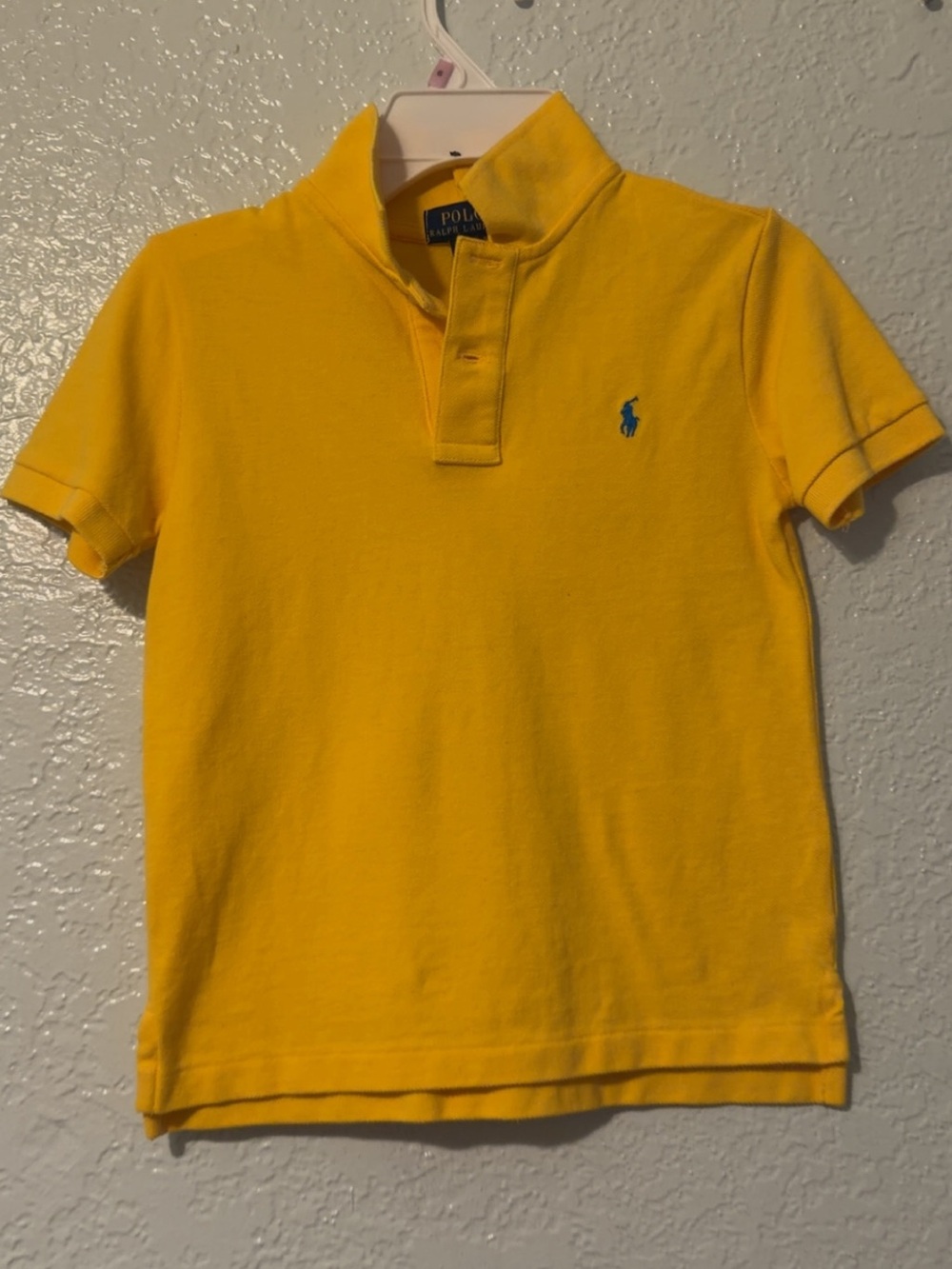 Polo by Ralph Lauren Kids Bright Yellow Short-Sleeve Polo with Blue Pony